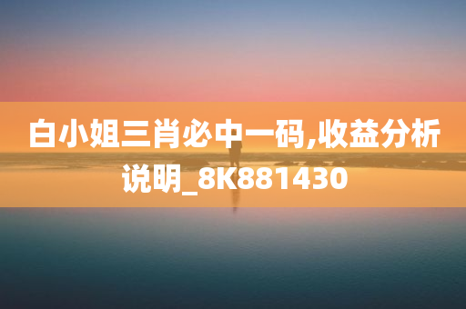 白小姐三肖必中一码,收益分析说明_8K881430