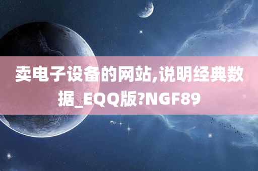 卖电子设备的网站,说明经典数据_EQQ版?NGF89