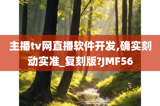 主播tv网直播软件开发,确实刻动实准_复刻版?JMF56