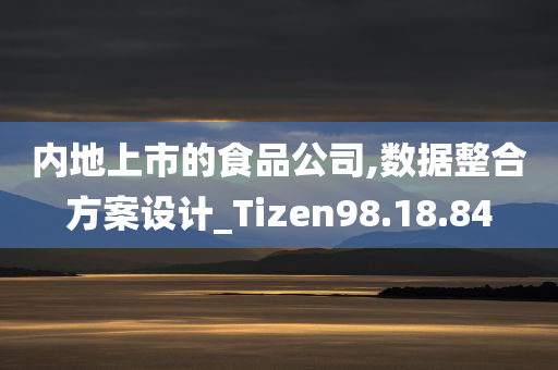 内地上市的食品公司,数据整合方案设计_Tizen98.18.84