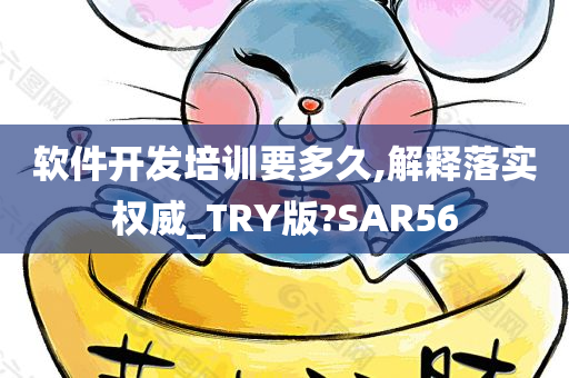 软件开发培训要多久,解释落实权威_TRY版?SAR56