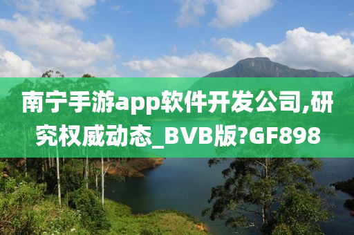 南宁手游app软件开发公司,研究权威动态_BVB版?GF898