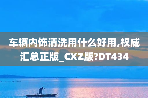 车辆内饰清洗用什么好用,权威汇总正版_CXZ版?DT434