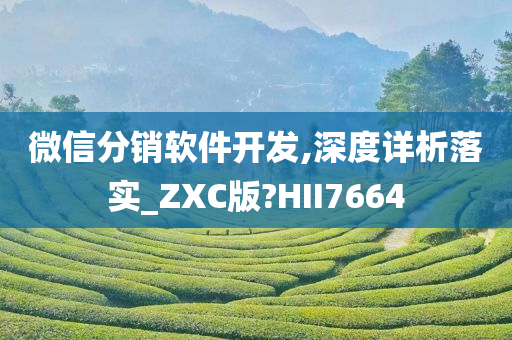 微信分销软件开发,深度详析落实_ZXC版?HII7664