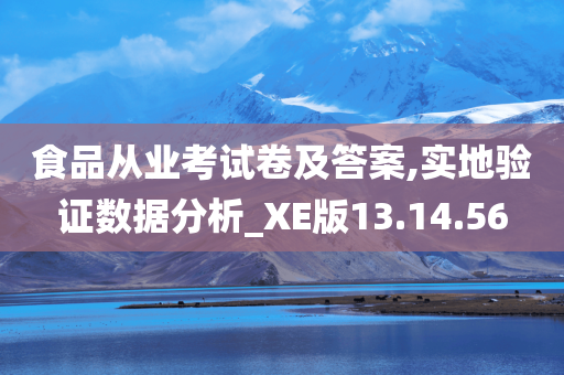 食品从业考试卷及答案,实地验证数据分析_XE版13.14.56