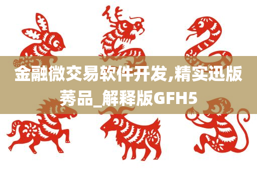 金融微交易软件开发,精实迅版莠品_解释版GFH5