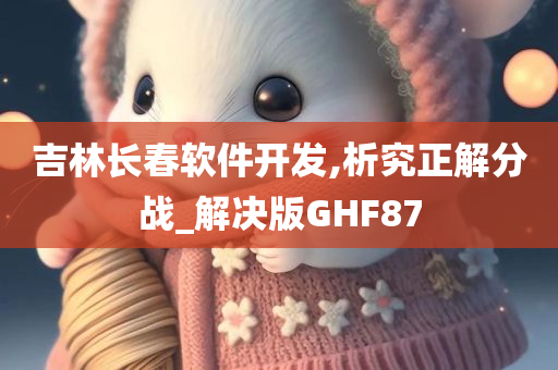 吉林长春软件开发,析究正解分战_解决版GHF87