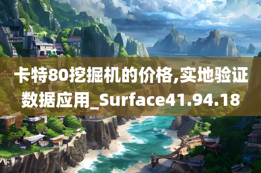 卡特80挖掘机的价格,实地验证数据应用_Surface41.94.18