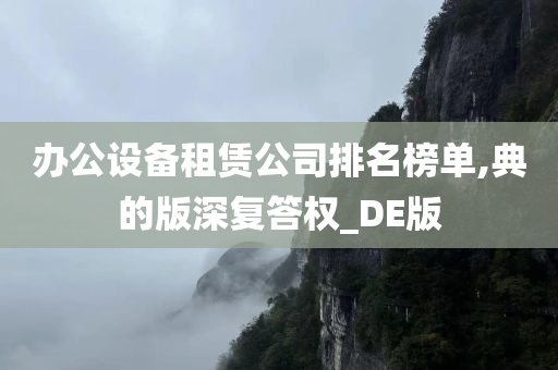 办公设备租赁公司排名榜单,典的版深复答权_DE版