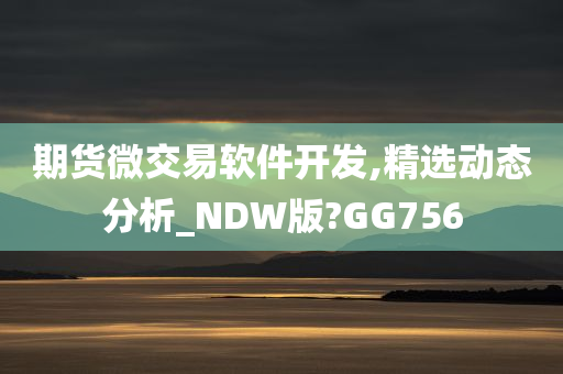 期货微交易软件开发,精选动态分析_NDW版?GG756