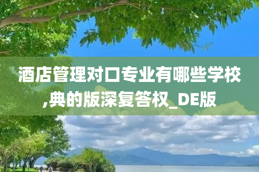 酒店管理对口专业有哪些学校,典的版深复答权_DE版