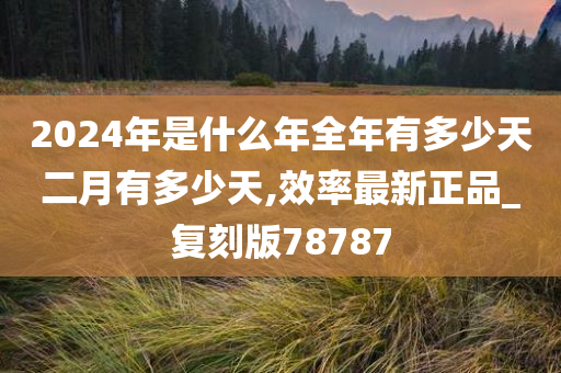 2024年是什么年全年有多少天二月有多少天,效率最新正品_复刻版78787