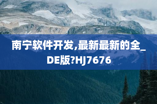 南宁软件开发,最新最新的全_DE版?HJ7676