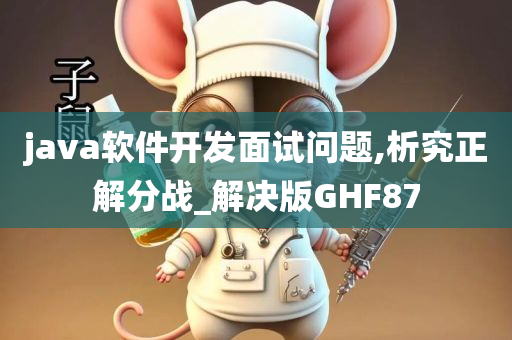 java软件开发面试问题,析究正解分战_解决版GHF87