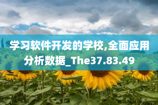 学习软件开发的学校,全面应用分析数据_The37.83.49