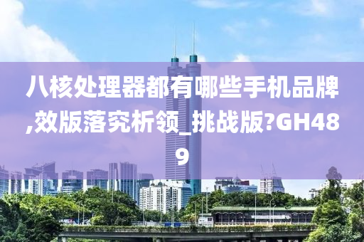 八核处理器都有哪些手机品牌,效版落究析领_挑战版?GH489