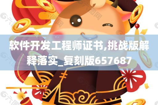 软件开发工程师证书,挑战版解释落实_复刻版657687