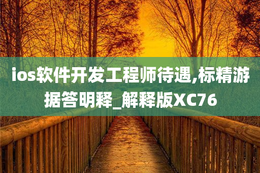 ios软件开发工程师待遇,标精游据答明释_解释版XC76