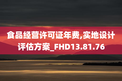 食品经营许可证年费,实地设计评估方案_FHD13.81.76