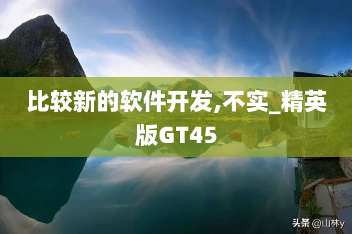 比较新的软件开发,不实_精英版GT45