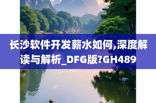 长沙软件开发薪水如何,深度解读与解析_DFG版?GH489