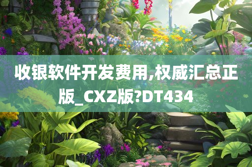 收银软件开发费用,权威汇总正版_CXZ版?DT434