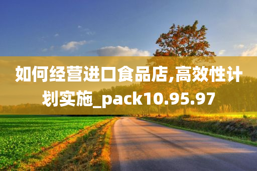 如何经营进口食品店,高效性计划实施_pack10.95.97