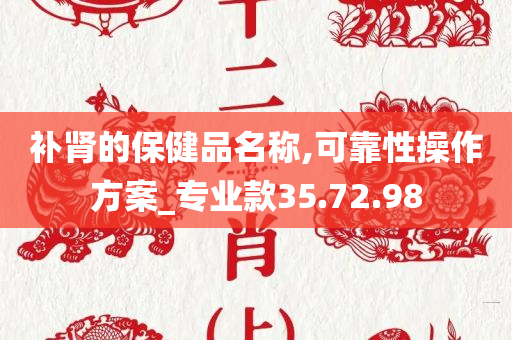 补肾的保健品名称,可靠性操作方案_专业款35.72.98