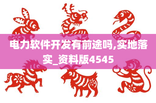 电力软件开发有前途吗,实地落实_资料版4545