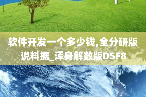 软件开发一个多少钱,全分研版说料据_浑身解数版DSF8