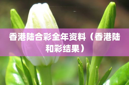 香港陆合彩全年资料（香港陆和彩结果）