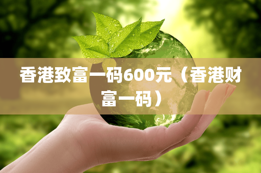 香港致富一码600元（香港财富一码）