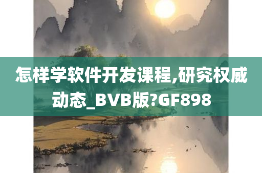 怎样学软件开发课程,研究权威动态_BVB版?GF898