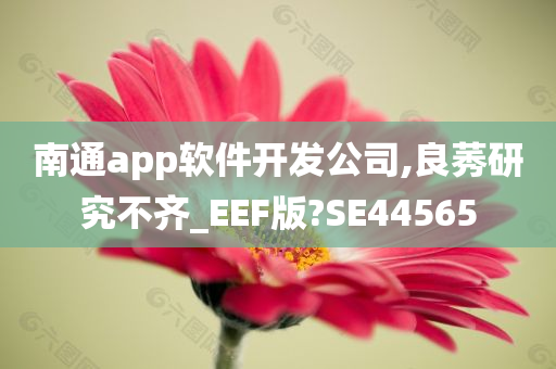 南通app软件开发公司,良莠研究不齐_EEF版?SE44565