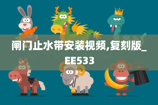 闸门止水带安装视频,复刻版_EE533