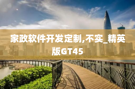 家政软件开发定制,不实_精英版GT45