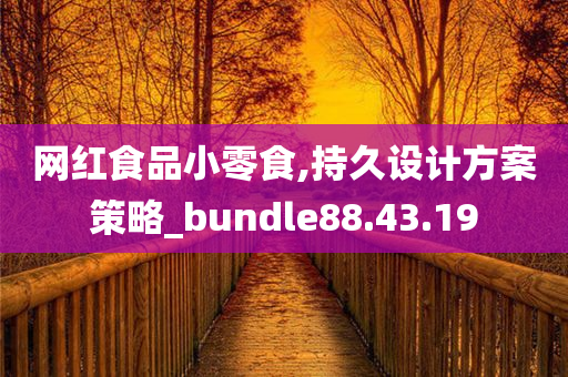 网红食品小零食,持久设计方案策略_bundle88.43.19