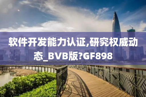 软件开发能力认证,研究权威动态_BVB版?GF898