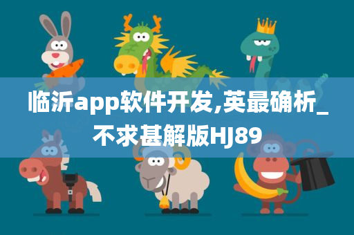 临沂app软件开发,英最确析_不求甚解版HJ89