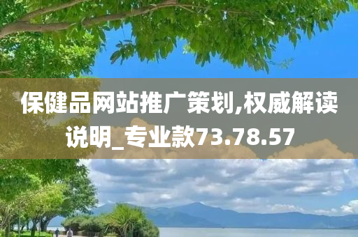 保健品网站推广策划,权威解读说明_专业款73.78.57