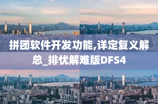 拼团软件开发功能,详定复义解总_排忧解难版DFS4