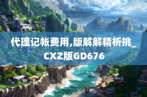 代理记帐费用,版解解精析挑_CXZ版GD676