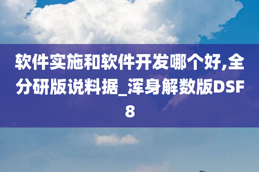 软件实施和软件开发哪个好,全分研版说料据_浑身解数版DSF8