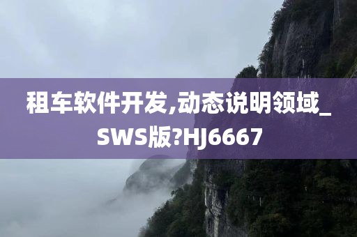 租车软件开发,动态说明领域_SWS版?HJ6667