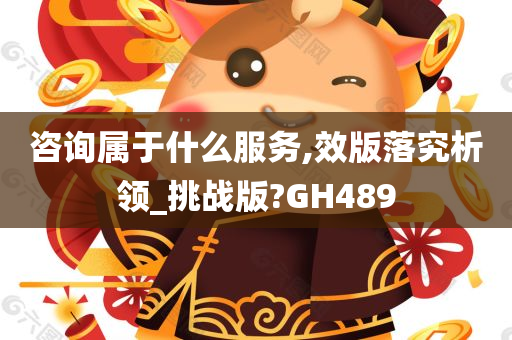 咨询属于什么服务,效版落究析领_挑战版?GH489