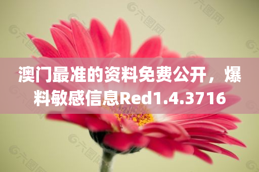 澳门最准的资料免费公开，爆料敏感信息Red1.4.3716