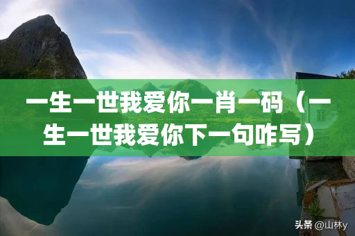 一生一世我爱你一肖一码（一生一世我爱你下一句咋写）