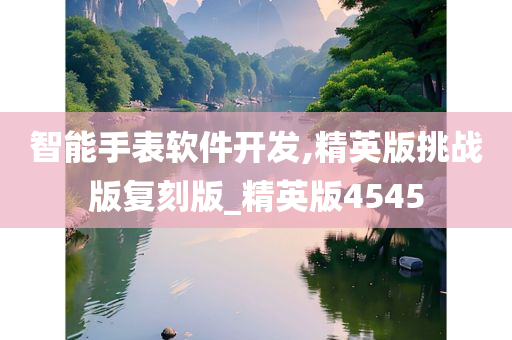 智能手表软件开发,精英版挑战版复刻版_精英版4545