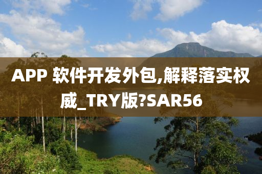 APP 软件开发外包,解释落实权威_TRY版?SAR56