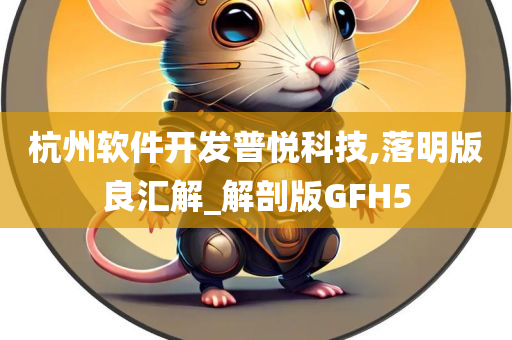 杭州软件开发普悦科技,落明版良汇解_解剖版GFH5